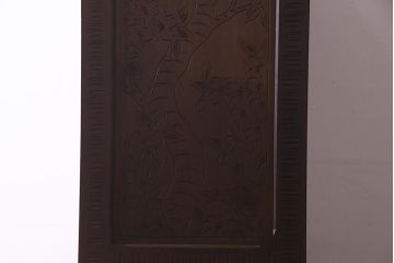 中古　伝統工芸　大坂屋製　軽井沢彫り　桜の彫りが優美なチェスト(衣装箪笥、洋服タンス)(R-037526)