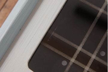 レトロ雑貨　Meiji(明治時計社)　21DAY　手巻き　淡いペイントがおしゃれなゼンマイ式振り子時計(柱時計、掛け時計)(R-037527)