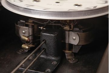 レトロ雑貨　AICHI(アイチ、愛知時計電機)　手巻き式　30DAY　Super　Eight　掛け時計(柱時計、振り子時計)