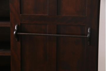 中古　松本民芸家具　ワードローブをリメイク!シックな雰囲気が魅力の収納棚(キャビネット、下駄箱)(R-037540)