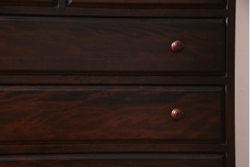 中古　松本民芸家具　A型和タンス　衣装盆付き!　落ち着いた品のある和タンス(チェスト、着物箪笥)(定価約68万円)(R-037543)