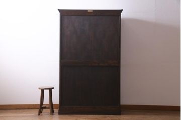 中古　松本民芸家具　A型和タンス　衣装盆付き!　落ち着いた品のある和タンス(チェスト、着物箪笥)(定価約68万円)(R-037543)