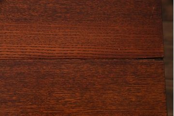 レトロ家具　エンジュ(槐)材　漆塗り　折り畳み式の珍しい座卓・大(ローテーブル)(R-037546)