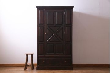 中古　松本民芸家具　A型洋服タンス　洗練された雰囲気の上質なワードローブ(洋服タンス、チェスト)(定価約59万円)(R-037548)