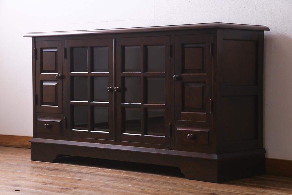 北海道民芸 書棚 キャビネット サイドボード 美品 北海道民芸 書棚 キャビネット サイドボード 美品