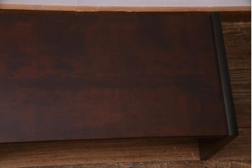 中古　松本民芸家具　脚の透かしがおしゃれな和洋折衷のお部屋と相性の良い文机(ローテーブル)(R-037551)