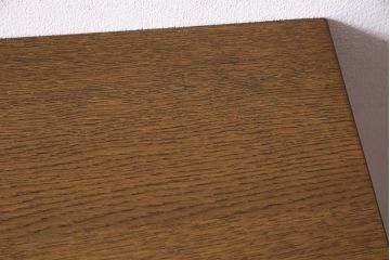 レトロ家具　昭和レトロ　薄型リメイク　ノスタルジックなナラ材製の片袖デスク(片袖机、在宅ワーク、在宅用ワークデスク)(R-037553)