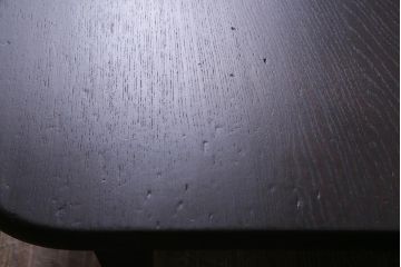 レトロ家具　栓材　折りたたみ　懐かしさ漂う昭和レトロな角ちゃぶ台(ローテーブル)(R-037560)