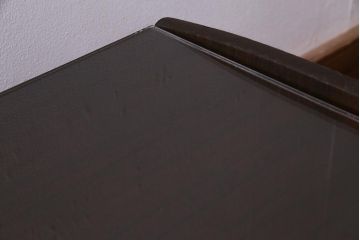 アンティーク家具　和製アンティーク　ガラス天板付き　総桐材　味のあるレトロな文机(ローテーブル)(R-037564)