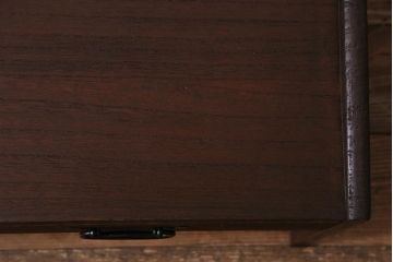 アンティーク家具　和製アンティーク　ガラス天板付き　総桐材　味のあるレトロな文机(ローテーブル)(R-037564)