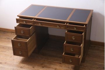 中古　DREXEL HERITAGE JAPAN(ドレクセルヘリテイジ・ジャパン)　Triune(トライユン)　デスク(机、在宅ワーク、在宅用)(定価約75万円)(R-037565)