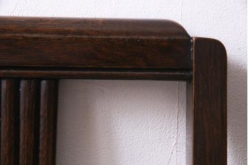 アンティーク家具　イギリスアンティーク　オーク材　バルボスレッグが目を引くクラシカルなダイニングチェア(椅子)(R-037567)