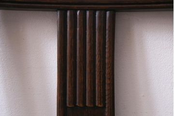 アンティーク家具　イギリスアンティーク　オーク材　バルボスレッグが目を引くクラシカルなダイニングチェア(椅子)(R-037567)