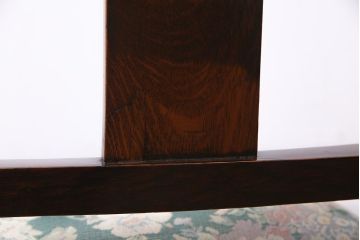 アンティーク家具　イギリスアンティーク　オーク材　バルボスレッグが目を引くクラシカルなダイニングチェア(椅子)(R-037567)