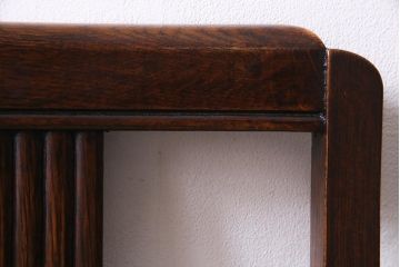 アンティーク家具　イギリスアンティーク　オーク材　バルボスレッグが目を引くクラシカルなダイニングチェア(椅子)(R-037568)