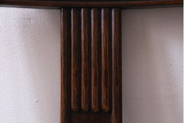 アンティーク家具　イギリスアンティーク　オーク材　バルボスレッグが目を引くクラシカルなダイニングチェア(椅子)(R-037568)