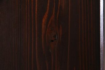 アンティーク建具　明治大正期　結霜ガラス・色ガラス入り　ステンドグラスがお洒落な板戸3枚セット(建具、ガラス帯戸、引き戸)(R-037574)