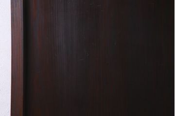 アンティーク建具　明治期　結霜ガラス・色ガラス　ステンドグラス入り　大正浪漫な雰囲気漂う板戸1枚(建具、引き戸)(R-037575)