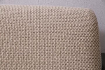 中古　北海道民芸家具　シックで上品な佇まいのトリプルソファ(3人掛けソファ、アームソファ)(R-037578)