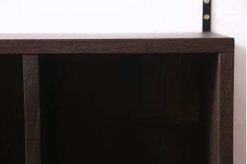 ラフジュ工房オリジナル　古材リメイク家具　2×4マス　収納とディスプレイが楽しめる壁掛けマス目棚(壁掛け収納棚、ウォールラック)(R-037581)