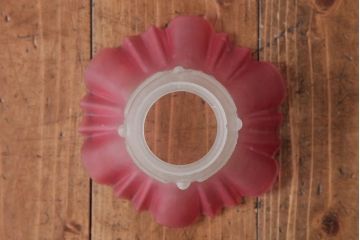 ビンテージ照明　フリルシェードがおしゃれなフランスヴィンテージのペンダントライト(天井照明)(R-037583)