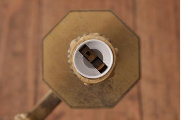 ビンテージ照明　ルイ16世様式　真鍮製　フランスヴィンテージのクラシカルなウォールランプ(壁掛けシャンデリア、壁付け照明)(R-037590)