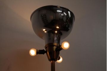ヴィンテージ照明　フランスビンテージ　真鍮製　おしゃれなフロアランプ(フロアスタンド)(R-037591)
