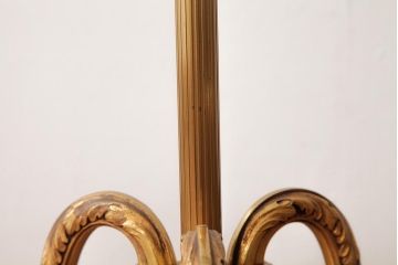 ヴィンテージ照明　フランスビンテージ　真鍮製　おしゃれなフロアランプ(フロアスタンド)(R-037591)