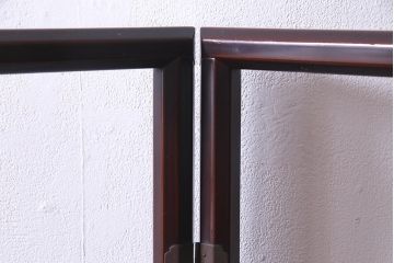 アンティーク雑貨　昭和中期　漆塗り　和モダンなインテリアにぴったりな衣桁(R-037599)