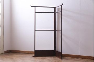 アンティーク雑貨　昭和中期　栗材　和空間に合うシンプルな衣桁(R-037600)