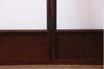 アンティーク雑貨　昭和中期　栗材　和空間に合うシンプルな衣桁(R-037600)