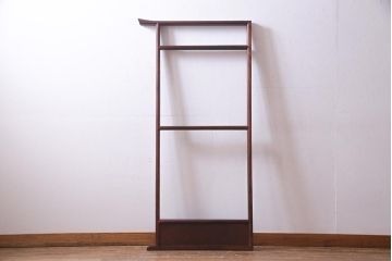 アンティーク雑貨　昭和中期　栗材　和空間に合うシンプルな衣桁(R-037600)