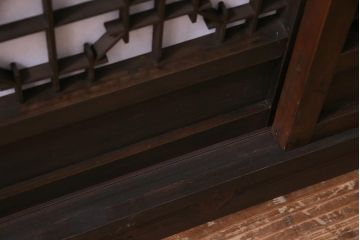ラフジュ工房オリジナル　アンティーク建具リメイク　蜀江　和モダンなサイドボード(書院戸、組子、キャビネット、テレビ台、テレビボード)(R-037603)