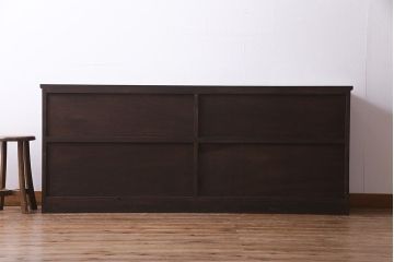 ラフジュ工房オリジナル　アンティーク建具リメイク　蜀江　和モダンなサイドボード(書院戸、組子、キャビネット、テレビ台、テレビボード)(R-037603)