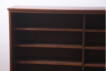 ラフジュ工房オリジナル　アンティーク建具リメイク　扇菊　こだわりの和空間づくりが叶う脚付きサイドボード(書院戸、組子、キャビネット)(R-037605)