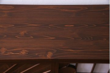 ラフジュ工房オリジナル　アンティーク建具リメイク　扇菊　こだわりの和空間づくりが叶う脚付きサイドボード(書院戸、組子、キャビネット)(R-037605)