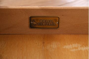 中古　DREXEL HERITAGE (ドレクセルヘリテイジ)　マホガニー材　洗練された大人の雰囲気醸し出す片袖デスク(机、在宅ワーク、在宅用ワークデスク)(R-037610)