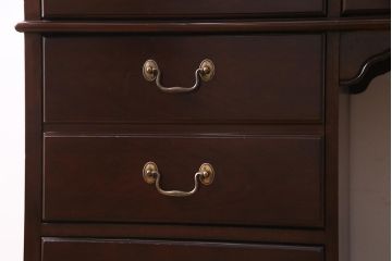 中古　DREXEL HERITAGE (ドレクセルヘリテイジ)　マホガニー材　洗練された大人の雰囲気醸し出す片袖デスク(机、在宅ワーク、在宅用ワークデスク)(R-037610)