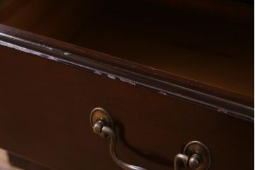 中古　DREXEL HERITAGE (ドレクセルヘリテイジ)　マホガニー材　洗練された大人の雰囲気醸し出す片袖デスク(机、在宅ワーク、在宅用ワークデスク)(R-037610)