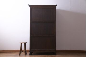 中古　松本民芸家具　#45型　洗練された雰囲気のワードローブ(洋服タンス、衣装箪笥、収納棚)(定価約49万円)(R-037613)