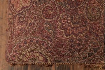 ビンテージ家具　和製　オリエンタル模様がおしゃれなオットマン(スツール、ヴィンテージ)(R-037616)