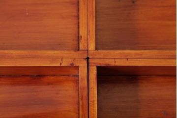 アンティーク雑貨　古民具　大正昭和初期　外箱付き　春慶塗が美しい重箱(お重)(R-037618)