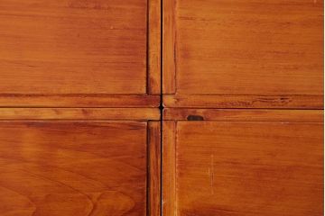 アンティーク雑貨　古民具　大正昭和初期　外箱付き　春慶塗が美しい重箱(お重)(R-037618)