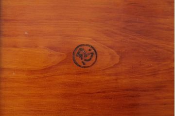 アンティーク雑貨　古民具　大正昭和初期　外箱付き　春慶塗が美しい重箱(お重)(R-037618)