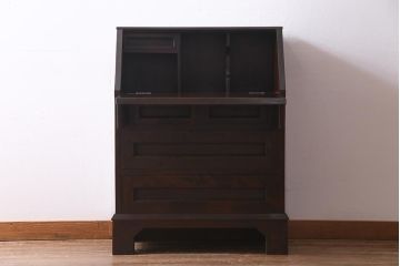 ヴィンテージ家具　民芸家具　国産　上質な作りが魅力のライティングビューロー(簿記机、机、ビンテージ)(R-037620)