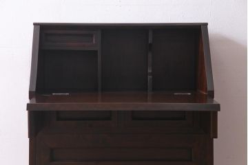 ヴィンテージ家具　民芸家具　国産　上質な作りが魅力のライティングビューロー(簿記机、机、ビンテージ)(R-037620)