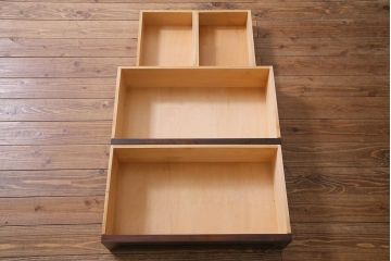 ヴィンテージ家具　民芸家具　国産　上質な作りが魅力のライティングビューロー(簿記机、机、ビンテージ)(R-037620)