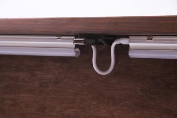 アンティーク照明　ラフジュ工房オリジナル　古建具リメイク　片面ガラス　組子の欄間を使った壁付け照明(ウォールランプ)(R-037623)