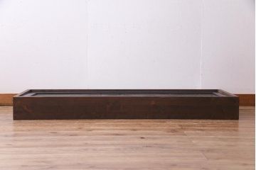 アンティーク照明　ラフジュ工房オリジナル　古建具リメイク　片面ガラス　組子の欄間を使った壁付け照明(ウォールランプ)(R-037623)