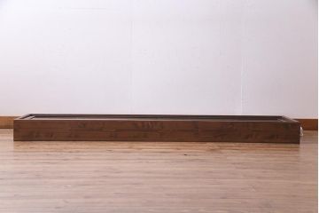 ラフジュ工房オリジナル　欄間リメイク　両面ガラス　横長　凝ったデザインの組子がおしゃれな壁付け照明(ウォールランプ)(R-037626)